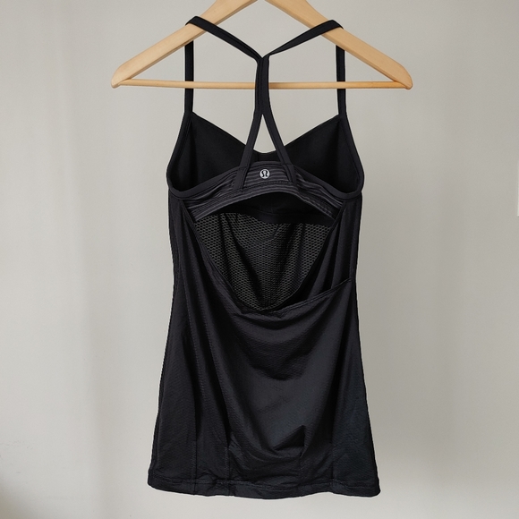 NWOT Lululemon C.Y.B Tank Black Hyper Stripe Size 4 - Picture 7 of 16